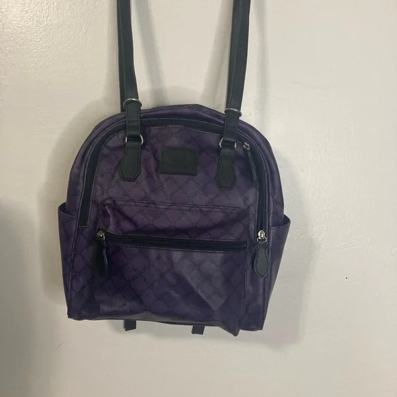 Like new Anna Sui purple faux leather mini backpack - Picture 3 of 9